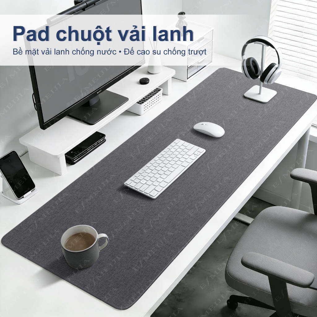 Thảm trải bàn bằng vải lanh Cotton tự nhiên