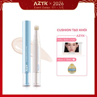   AZTK  Kem che khuyết điểm Làm sáng da Bút dạng lỏng Miếng dán che ngực Điểm mụn Dấu vết quầng thâm Mở rộng rãnh rách Độ bóng cao Dưỡng ẩm Ser 