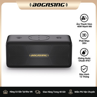 Loa Bluetooth Di Động BOGASING M5 | Công Suất 40W | Sử Dụng Đến 30h | Âm Thanh 360 Độ | Chống Nước IPX7