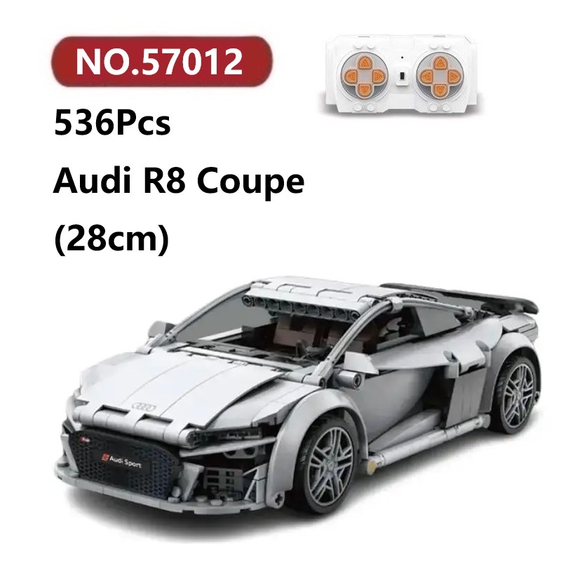 ✨Audi R8 Coupe xe điều khiển từ xa Đồ Chơi Lắp Ráp Mô Hình 536Chi Tiết SHUANGYING Car Lắp Ghép Xếp H