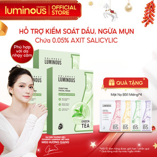   Hỗ Trợ Kiểm Soát Dầu Ngừa Mụn  Combo 3 Hộp Mặt Nạ Dưỡng Da COLORKEY LUMINOUS Hỗ Trợ Cấp Ẩm Cho Da Mịn Màng 25ml miếng 