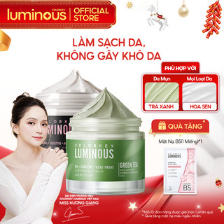  Mặt Nạ Bùn Trà Xanh COLORKEY LUMINOUS Làm Sạch Da Không Gây Khô Da Khi Dùng 60g hũ 