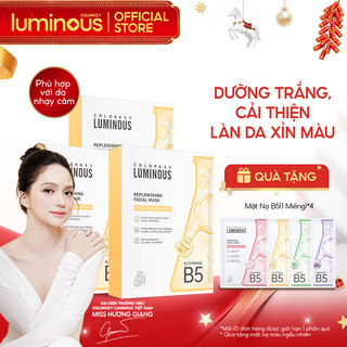   Dưỡng Trắng Cải Thiện Làn Da Xỉn Màu  Combo 3 Hộp Mặt Nạ Giấy COLORKEY LUMINOUS Vitamin B5 Giúp Cấp Ẩm Hỗ Trợ Phục Hồi Làn Da 25ml miếng 