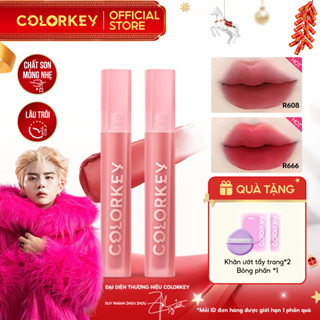  COMBO - COLORKEY Son Velvet Mới Chất Son Kem Nhung Mịn Lì Lên Màu Chuẩn 2.5g 