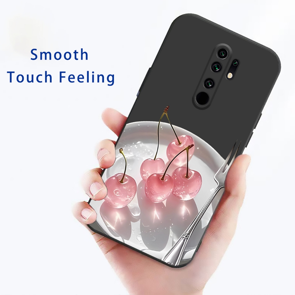 Ốp điện thoại TPU Vẽ Crystal Cherry Redmi 9