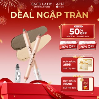  Bút Tạo Khối SACE LADY Hai đầu Trang điểm Mượt Mà Tự Nhiên 3.2g 