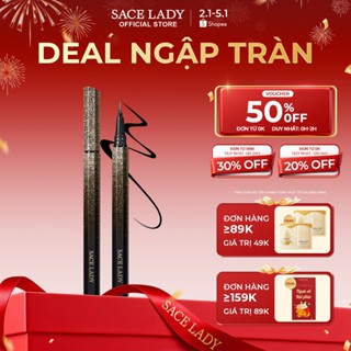 Bút Kẻ Mắt SACE LADY Dạng Lỏng Lâu Trôi Không Thấm Nước Nhanh khô Trang Diểm Mắt 0.7g 