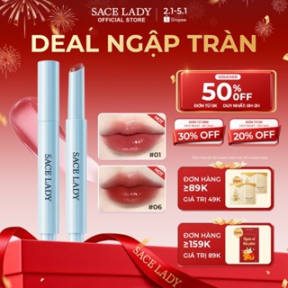  Son Tint Bóng SACE LADY Mát Màu Nước Lấp Lánh Một Cú Nhấp Chuột Bóng Sáng Bóng Trang Diểm Môi 