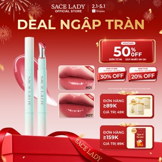  Son Tint Bóng SACE LADY Icy Kiss glossy tint  màu bóng lâu trôi không dính Son Elsa 1.8g 