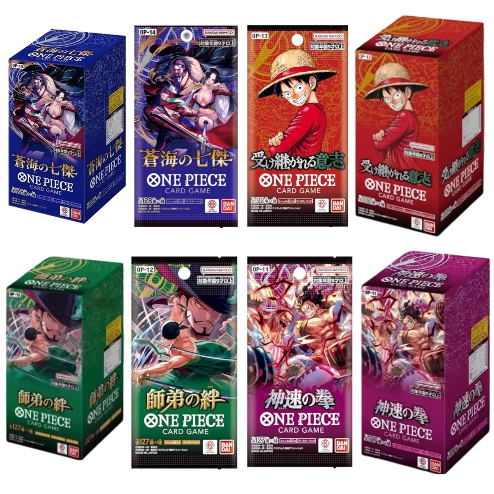 Thẻ One Piece Bandai OP14 OP13 OP12 OP11 Vua Hải Tặc booster pack anime TCG trò chơi bài