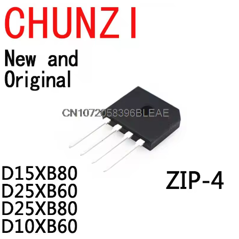 Bộ 5 Bộ Chỉnh Lưu Cầu Mới Và Nguyên Bản ZIP-4 D15XB80 D25XB60 D25XB80 D10XB60