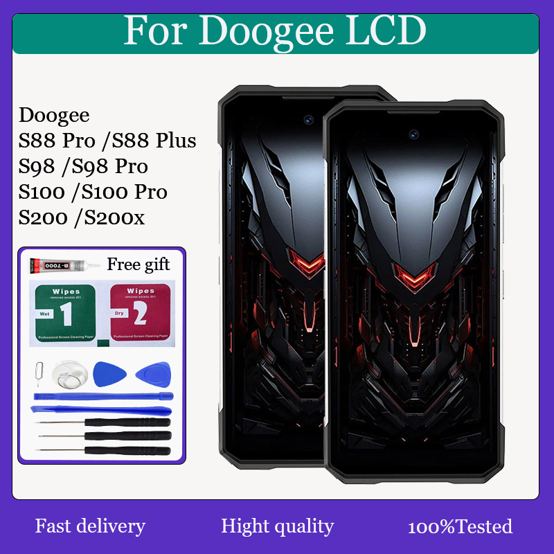 Chính Hãng Cho Doogee S88 Pro S88 Plus S98 S98 Pro S100 S100 Pro S200 S200x Màn Hình LCD Màn Hình Cả