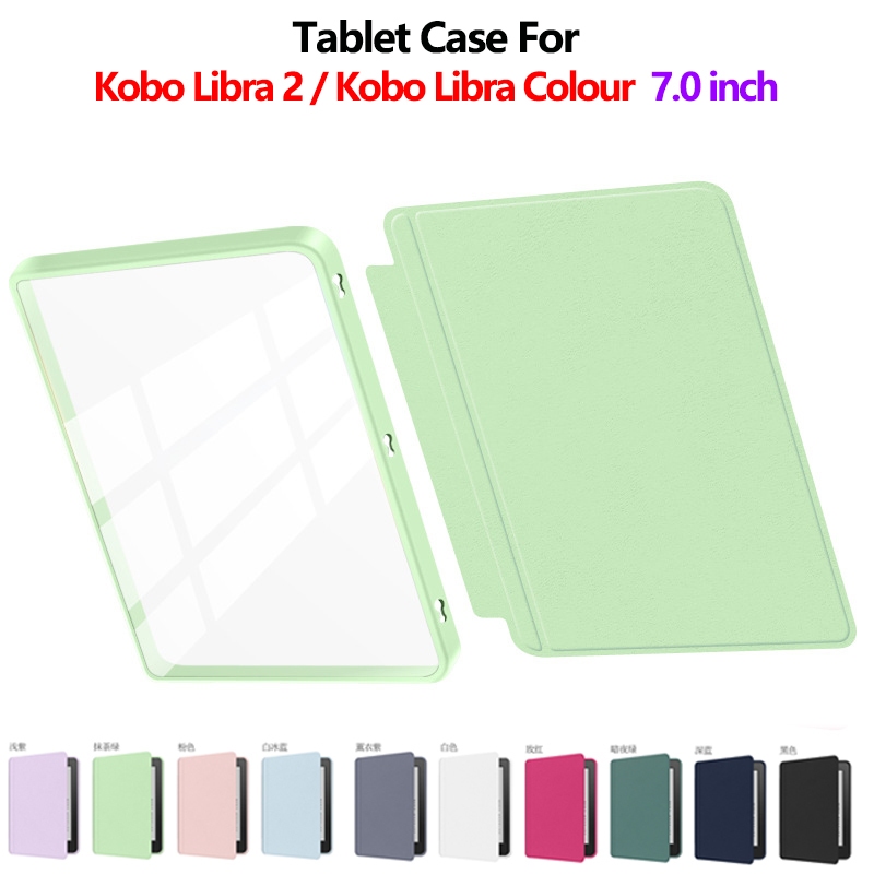 Dành cho KOBO Libra 2 N418 7.0 inch Vỏ lật sách điện tử Acrylic 2 trong 1 có thể tháo rời Kobo Libra