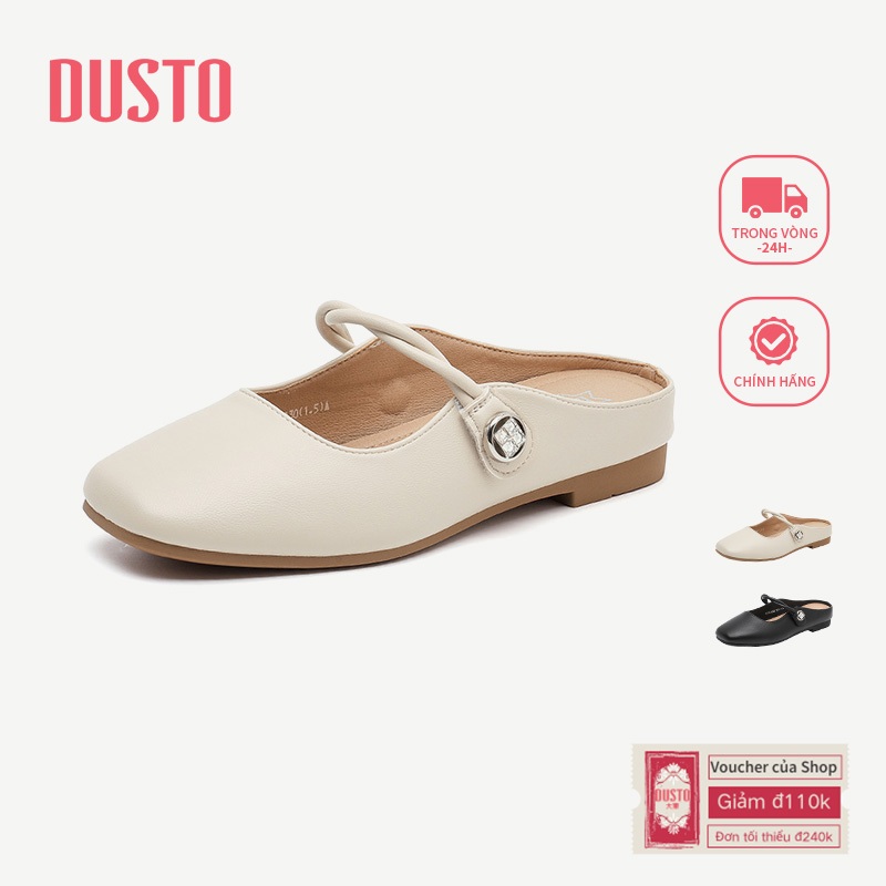 DUSTO Giày Muller Giày Đế Bằng Dép Nữ DW25X1250A