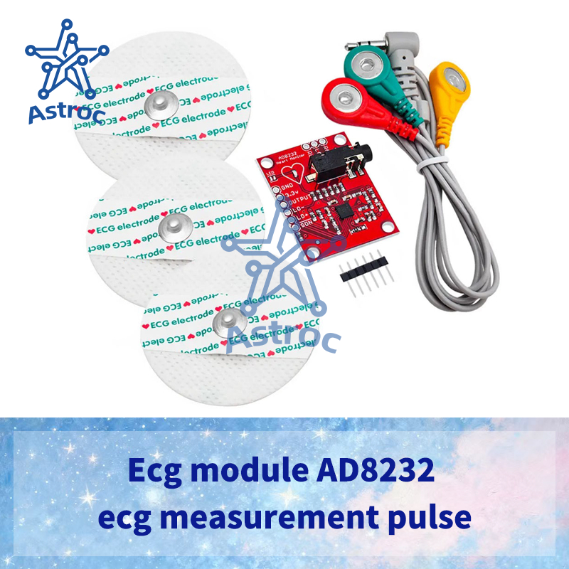 1 / 5 CÁI Mô-đun Ecg AD8232 ecg đo xung tim ecg giám sát bộ mô-đun cảm biến cho Arduino