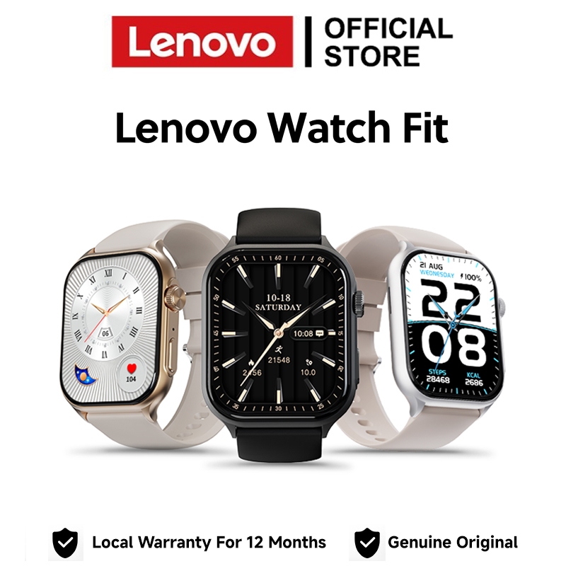 Đồng hồ thông minh Lenovo Watch Fit 1.96 '' AMOLED HD 5ATM Chống nước SmartWatch