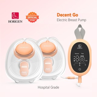 Máy hút sữa điện đôi rảnh tay có thể đeo được với cốc sưu tập Màu mới 6oz Horigen DecentGo D6