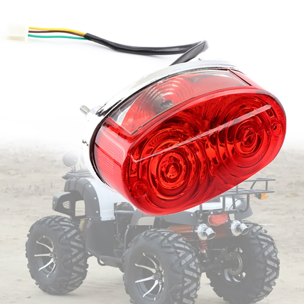 Đèn Phanh Sau 12V Đuôi Đèn Đỗ Xe Cho 50cc 70cc 110cc 125cc 150cc 200cc 250cc ATV Quad 4 Bánh Go Kart