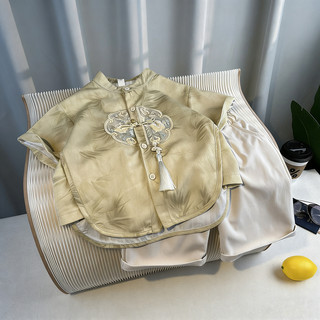 Hanfu Bé Trai Quần Áo Mùa Hè Mới Trung Quốc Phù Hợp Với Trẻ Em Quần Áo Mới Phong Cách Trung Hoa Một Tuổi Đầm Trẻ Em Đường Phù Hợp Với Hiệu Suất Quần Áo