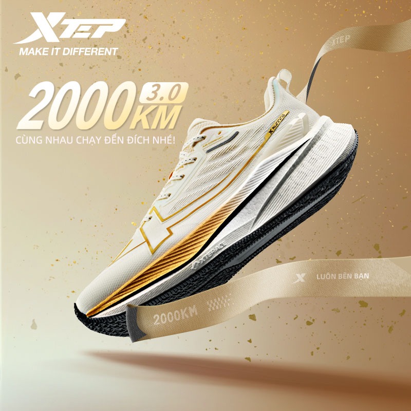 【XTEP】2000KM 3.0 Giày chạy bộ nam có đệm chuyên dụng cho sự thoải mái và bảo vệ khớp chân(Local delivery) | BigBuy360 - bigbuy360.vn