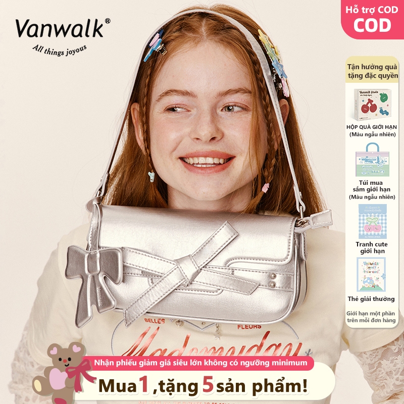 Vanwalk Túi Kẹp Nách Túi Underarm Túi một vai Thiết kế nhẹ nhàng Dây đeo thoải mái Túi xách Túi đeo 