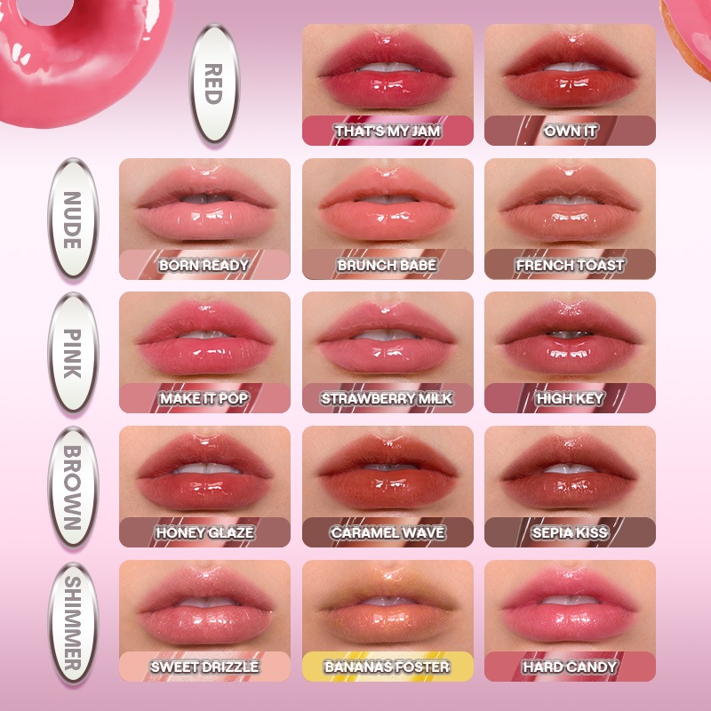 Son Bóng Thủy Tinh SHEGLAM Khóa ẩm Dưỡng ẩm Chống trầy xước Trang điểm môi | BigBuy360 - bigbuy360.vn
