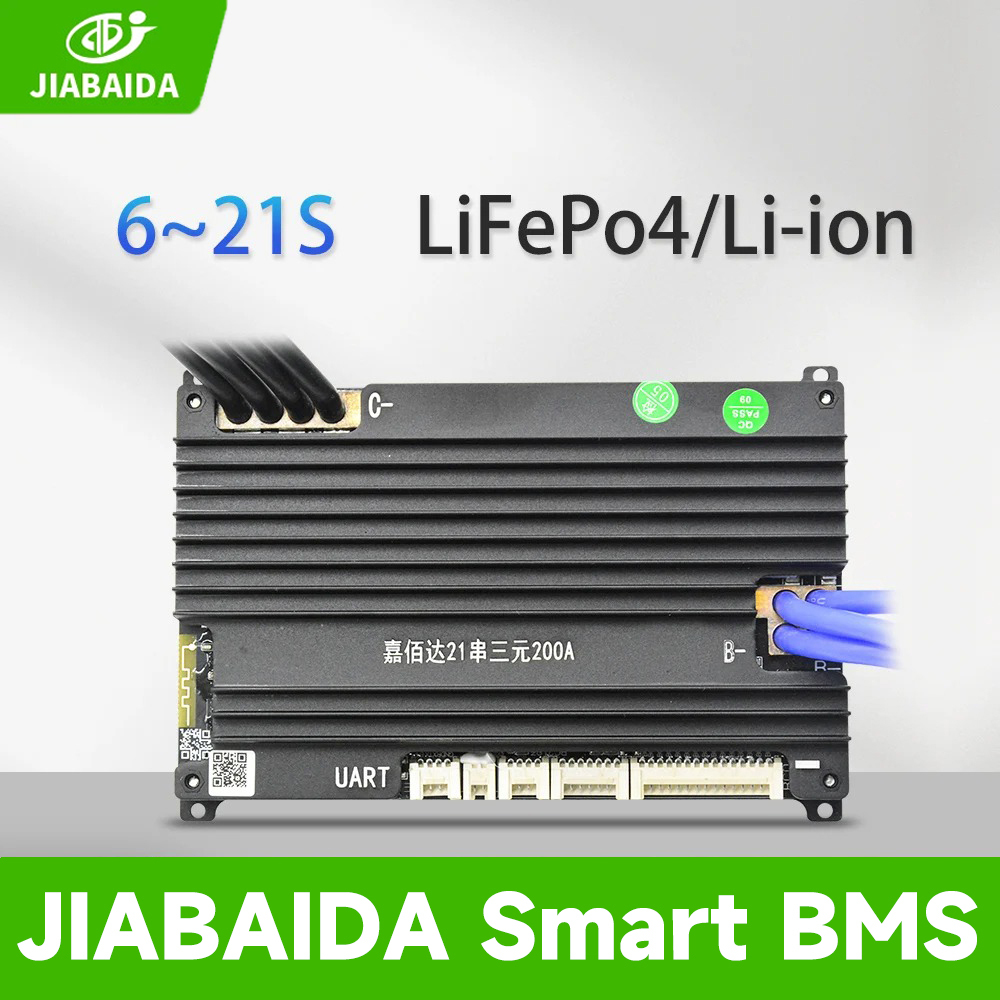 JBD Smart BMS 8S 24V Lifepo416S 48V 60V Li-ion 20S 17S 21S 100A 120A 150A jiabaida BMS Cân Bằng BT