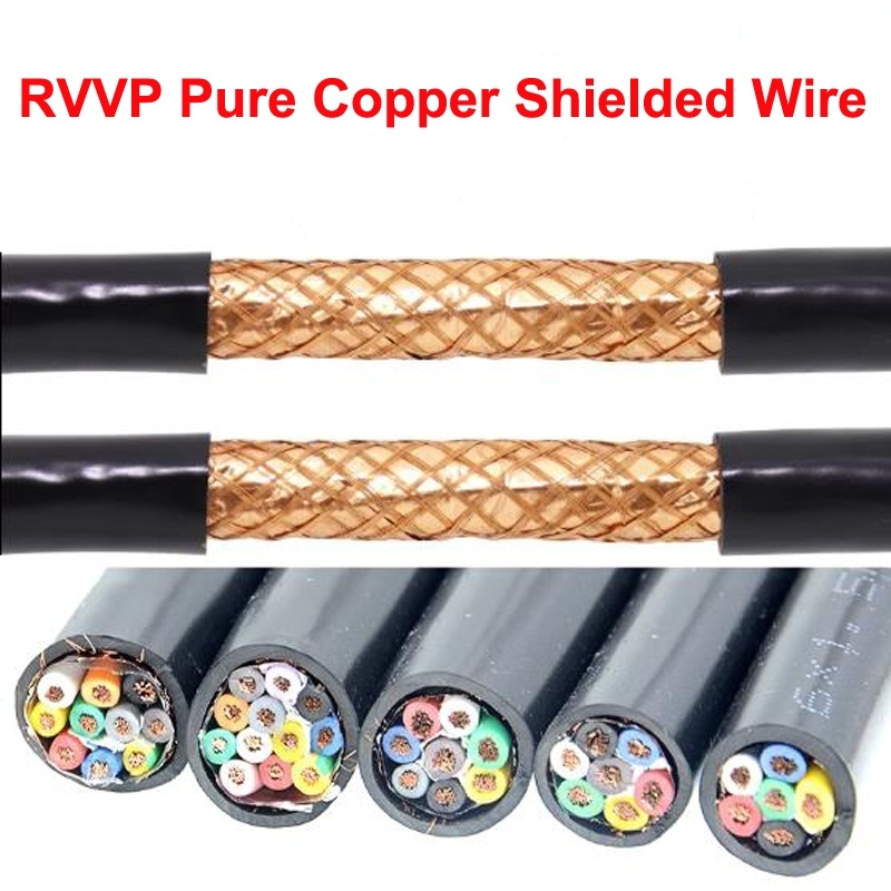 2 / 3 / 4 / 5 / 6 / 7 / 8 / 10 / 12 Lõi Đồng KVVRP Dây Tín Hiệu Điều Khiển RVVP Cáp Bảo Vệ 18AWG 20A