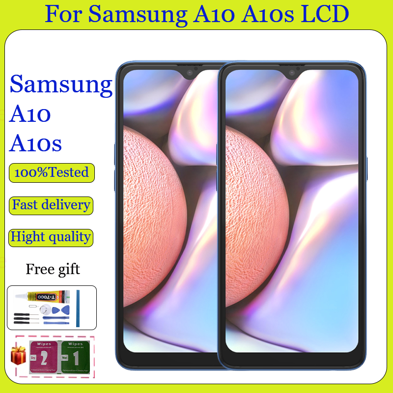 Màn Hình LCD Chính Hãng Cho Samsung Galaxy A10 A10s Màn Hình LCD Màn Hình Cảm Ứng Lắp Ráp Có Khung
