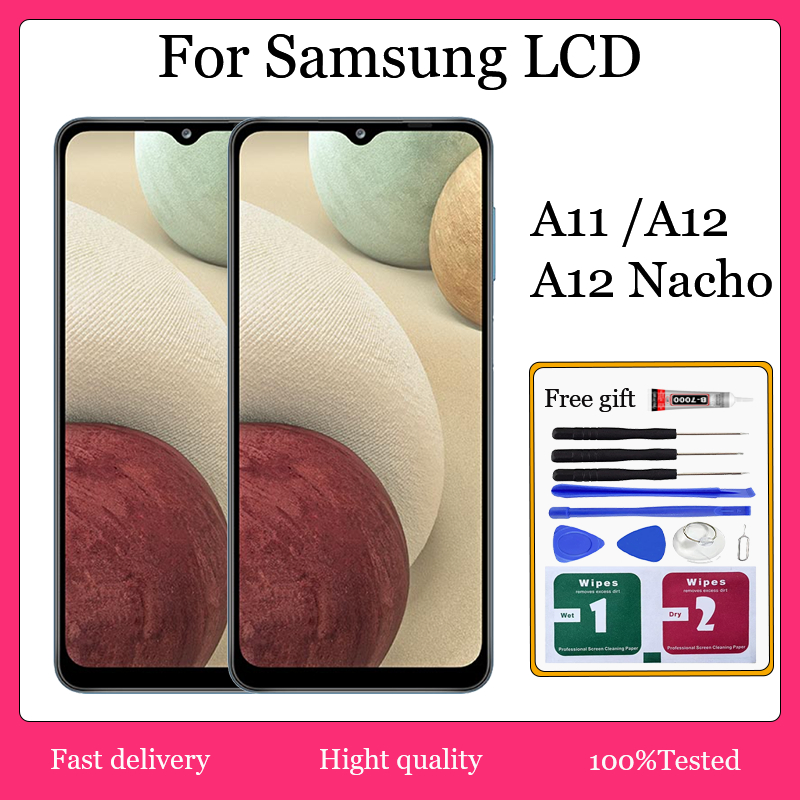 Chính Hãng Cho Samsung Galaxy A11 A12 A12 Nacho Màn Hình LCD Màn Hình Cảm Ứng Thay Thế