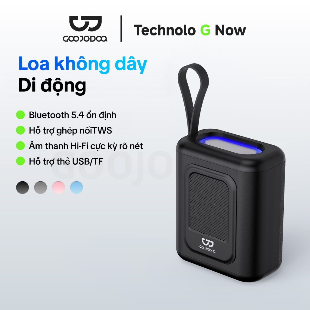 GOOJODOQ Loa Bluetooth Vải Chiếu Sáng RGB Chất Lượng Cao Hi Fi Chất Lượng Âm Thanh Hỗ Trợ Phát Lại TF / USB | BigBuy360 - bigbuy360.vn