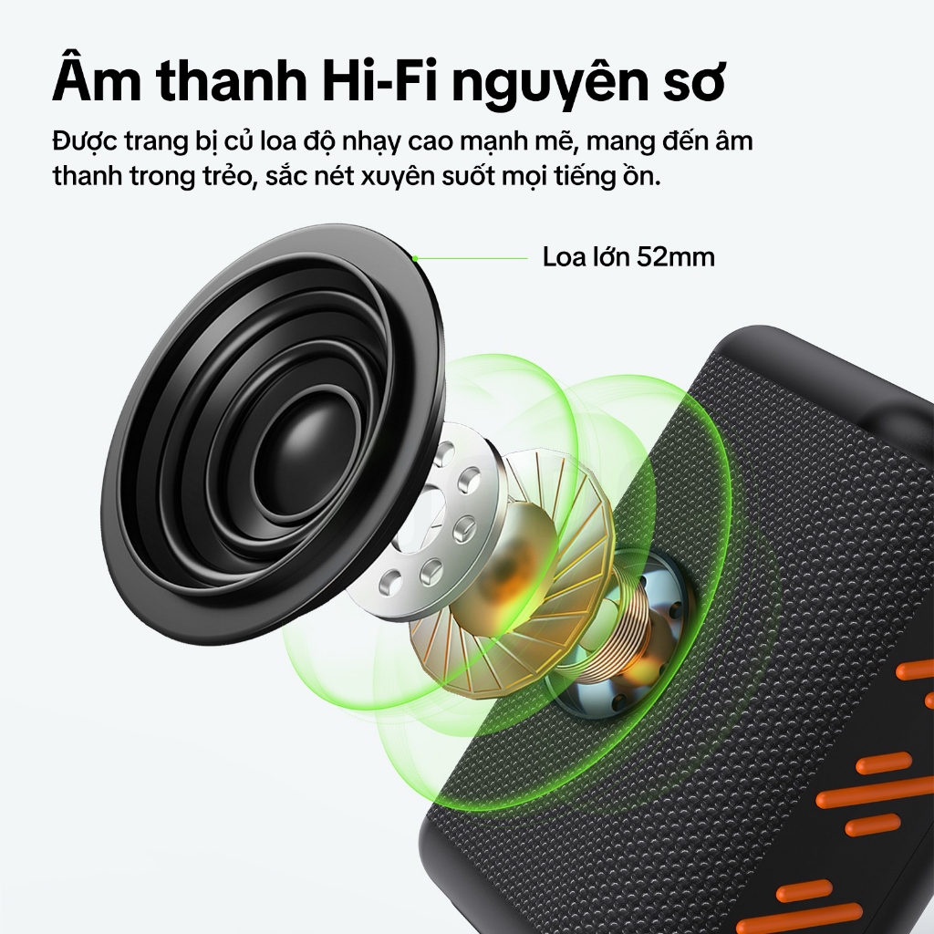 GOOJODOQ Loa Bluetooth Vải Chiếu Sáng RGB Chất Lượng Cao Hi Fi Chất Lượng Âm Thanh Hỗ Trợ Phát Lại TF / USB | BigBuy360 - bigbuy360.vn