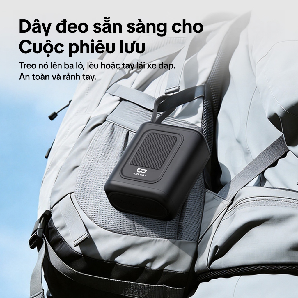 GOOJODOQ Loa Bluetooth Vải Chiếu Sáng RGB Chất Lượng Cao Hi Fi Chất Lượng Âm Thanh Hỗ Trợ Phát Lại TF / USB | BigBuy360 - bigbuy360.vn