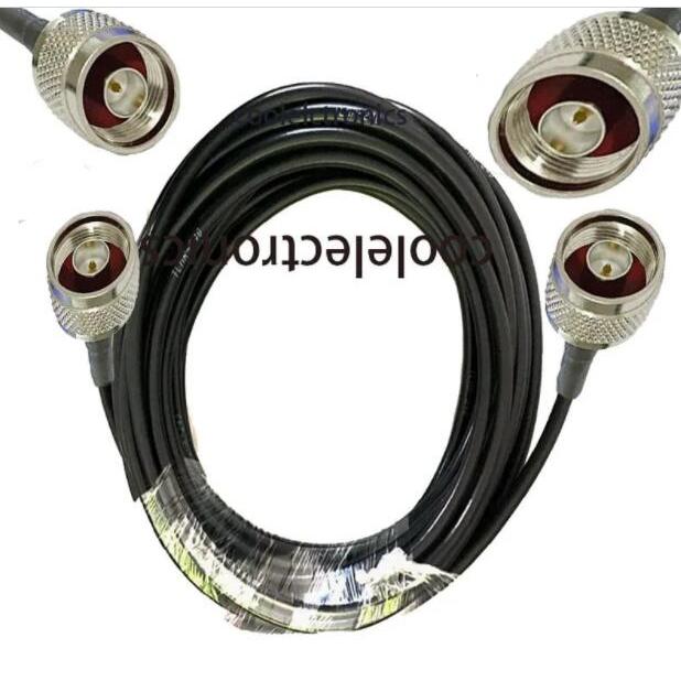 1 N Nam Đến N Nam Cắm Kết Nối LMR-240 LMR240 RF Đồng Trục Mất Thấp Cáp Coax 50cm 1 / 2 / 3 / 5 / 10 