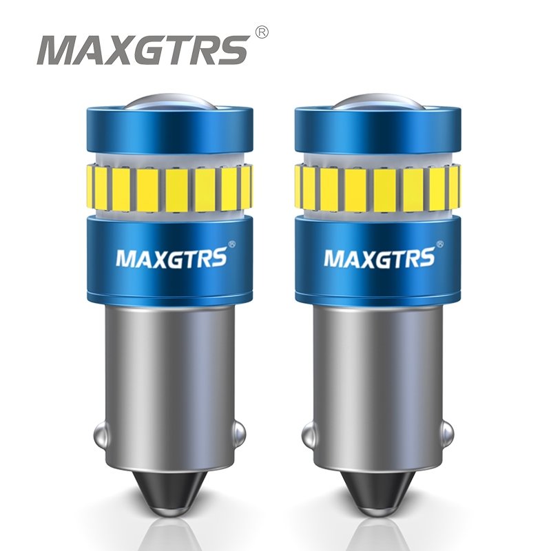 MAXGTRS 2x BA9S Bax9s BAY9S Ô Tô Tự Động Led T4W Nêm W5W 3030 Chip Led Nội Thất Bóng Đèn T2W T3W H5W