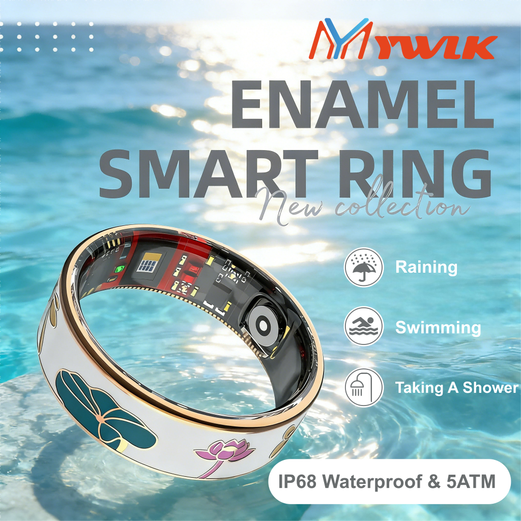 MYWLK K1 Vòng thông minh - Màn hình cảm ứng mới, Chống nước IP68 + 5ATM