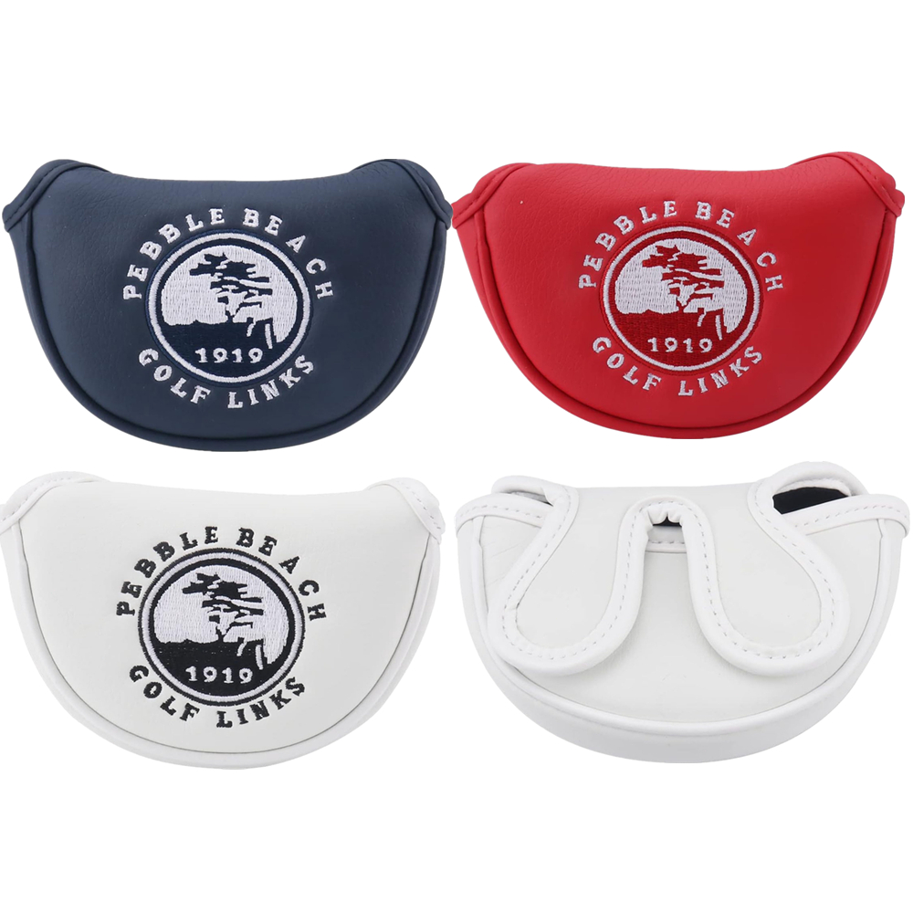 Pebble Beach Golf Links Da Golf Head Cover Fit Center Shaft Mid Mallet Putter Club Head Vỏ bảo vệ