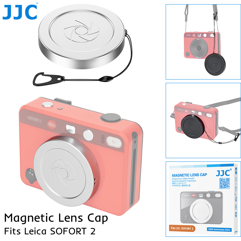 JJC Nắp Ống Kính Từ Tính Cho Leica SOFORT 2 SOFORT2 Vỏ Bảo Vệ Ống Kính Máy Ảnh Chống Trầy Xước Vỏ Ch