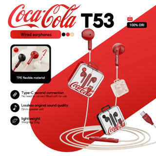 Tai nghe có dây ngoài trời Coca-Cola T53 Chất lượng âm thanh HIFI Chống thấm nước và chống mồ hôi