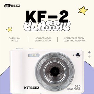 KiTBEEZ KF-2 56MP Máy ảnh CCD 4K Video 16X Zoom Kỹ Thuật Số Máy ảnh cổ điển Tích Hợp Falsh Tự Động Lấy Nét Chống Lắc Quay vlog