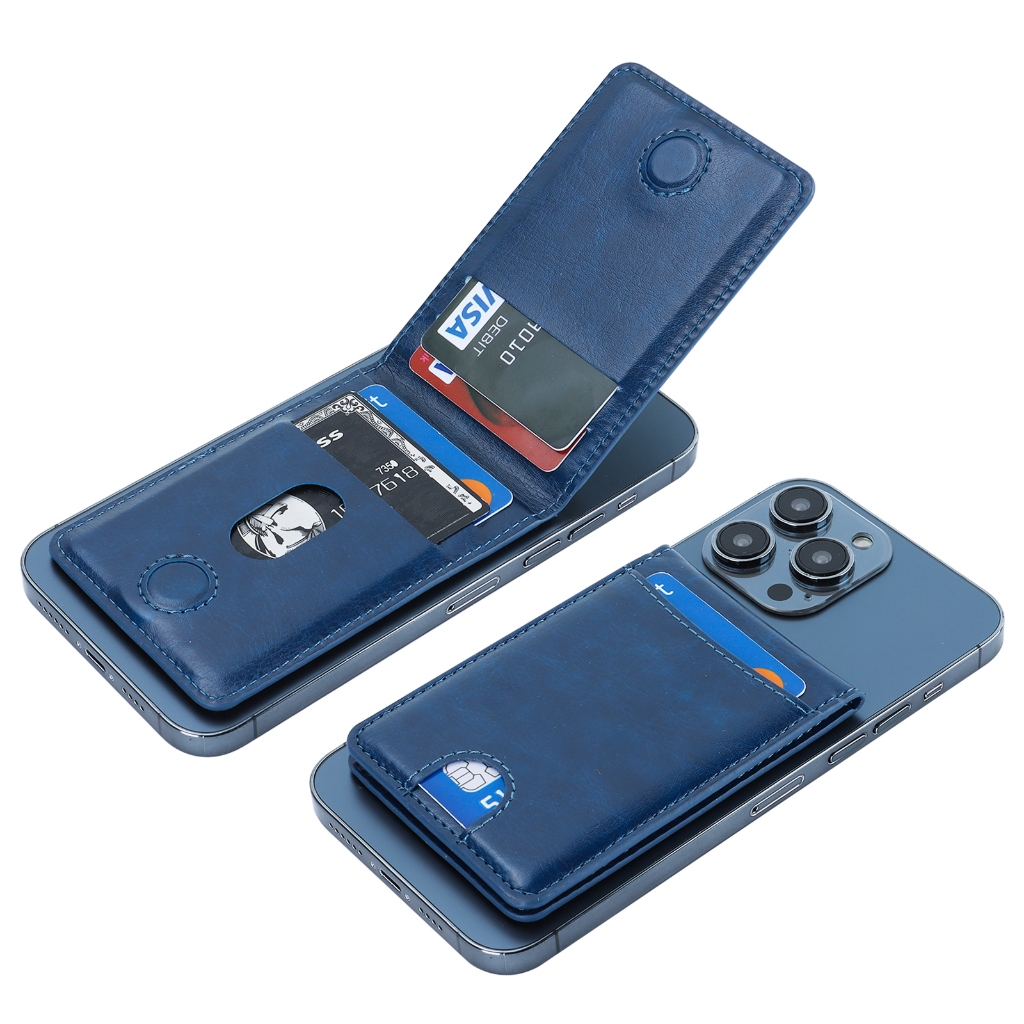 Ví magsafe tương thích iphone 17 pro max / 16 / 15 / 14 / 13 / 12 series da magsafe xanh