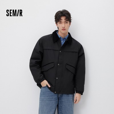 Áo khoác nam Semir 2026 có đệm nhẹ, thiết kế loose fit, phù hợp mùa xuân