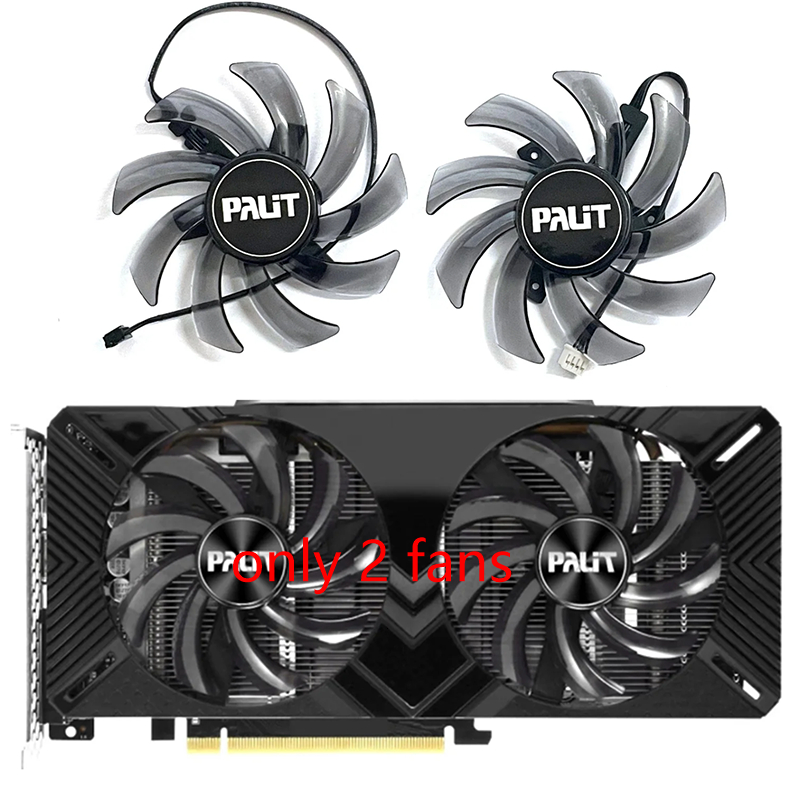 85MM 4PIN DC 12V 0.4A GA91S2U Bộ làm mát GPU cho Palit Rtx 2060 2060 Super 2070 GTX1660 1660TI Quạt 
