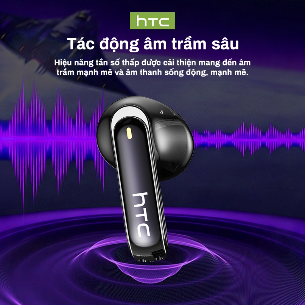HTC NE70 Tai nghe dịch thuật AI Tai nghe Bluetooth 6.0 AI Translator Tai nghe dịch 134 ngôn ngữ màn hình LCD thông minh chất lượng âm thanh trầm TWS tai nghe Bluetooth không dây có mic gọi điện HD tai nghe thể thao, chống nước IPX5 | BigBuy360 - bigbuy360.vn