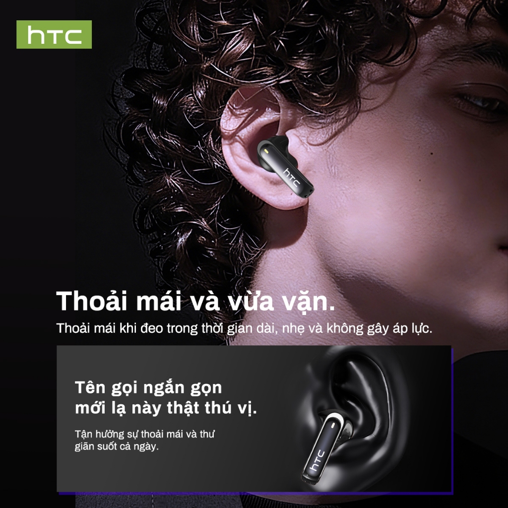 HTC NE70 Tai nghe dịch thuật AI Tai nghe Bluetooth 6.0 AI Translator Tai nghe dịch 134 ngôn ngữ màn hình LCD thông minh chất lượng âm thanh trầm TWS tai nghe Bluetooth không dây có mic gọi điện HD tai nghe thể thao, chống nước IPX5 | BigBuy360 - bigbuy360.vn