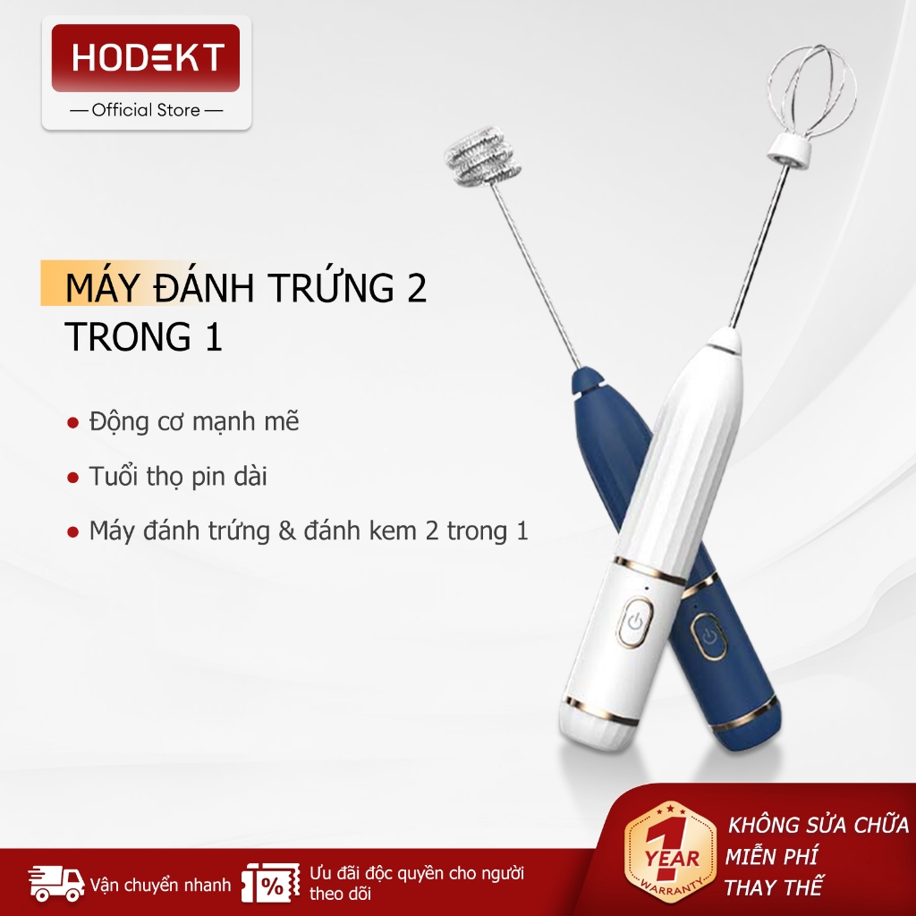 Máy tạo bọt cafe HODEKT xay sinh tố đa chức SẠC USB- Máy đánh trứng Cầm Tay 3 Tốc Độ Sử Dụng