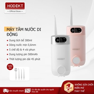 Máy Tăm Nước HODEKT 5 Cấp 4 Đầu Chống Nước IPX7 Máy Xịt Răng Làm Sạch Kẽ Răng Cầm tay