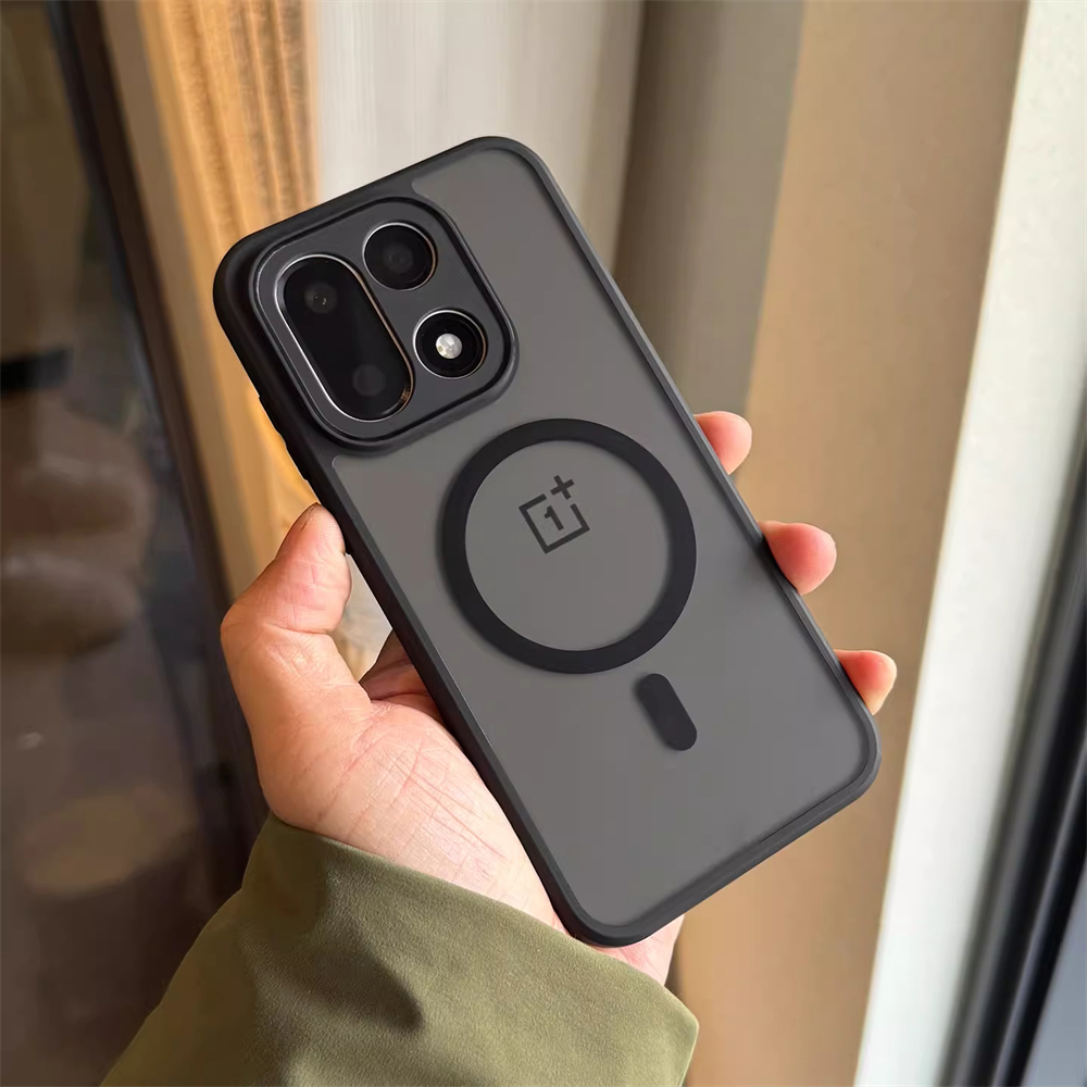 Nam châm mờ chống sốc cho OnePlus 15 13T 13R 13S 13 12R 12 1 + ACE 3 3V 5 Pro 6 Nord 4 Vỏ cảm giác d