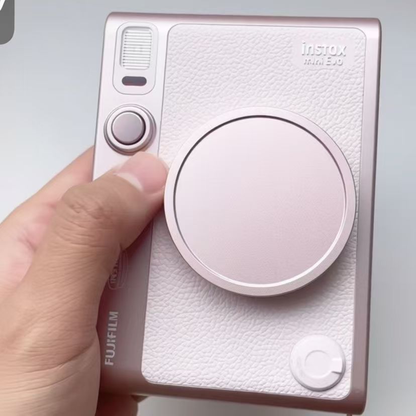 Dành Cho Fujifilm Instax Mini Evo Kim Loại Mặt Trước Nắp Ống Kính Nắp CNC NHÔM Lnner Flocking Thích Hợp Cho Máy Ảnh FUJI EVO