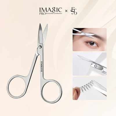 Kéo cắt tỉa lông mày lông mi IMAGIC tạo hình bằng thép không gỉ dành cho trang điểm chuyên nghiệp tiện dụng